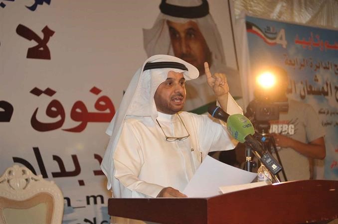 محمد المشعان يتحدث الى ناخبي الرابعة