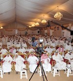 اهالي الدائرة الرابعة في المقر الانتخابي لخالد الشليمي
