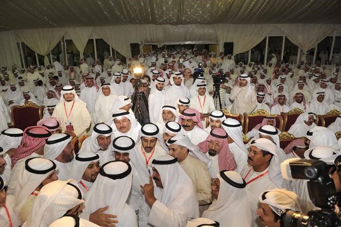 ابناء الدائرة الرابعة في المقر الانتخابي لسعد الخنفور	هاني عبدالله﻿