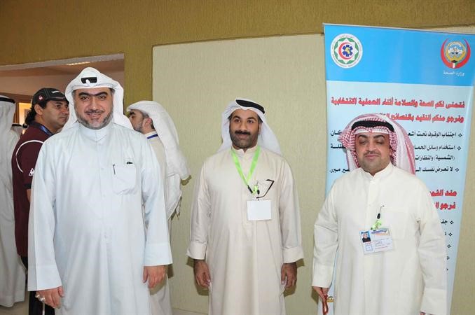 خالد الشطي في احد المقرات الانتخابية