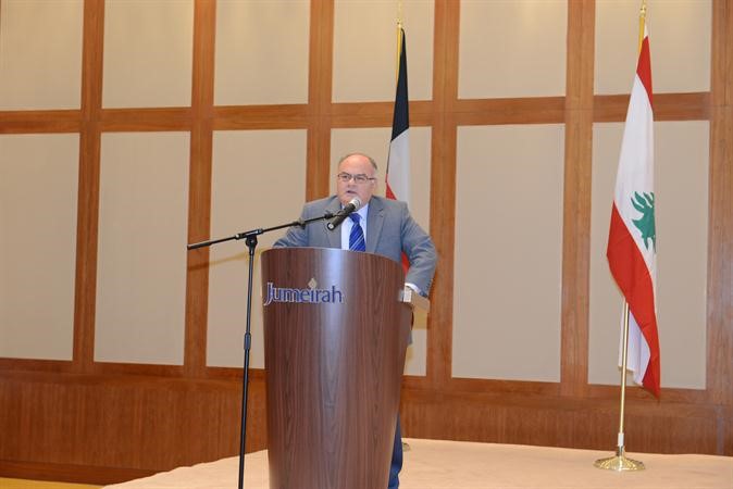السفير اللبناني د خضر حلوي متحدثا﻿