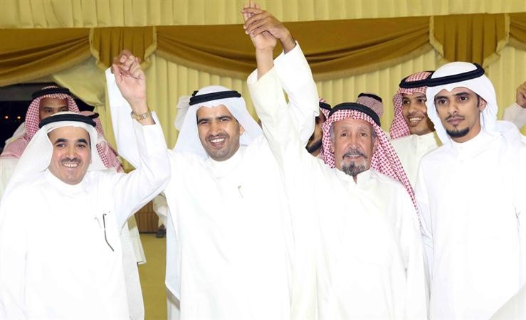 فرحة وبهجة وسعادة بالفوز﻿
