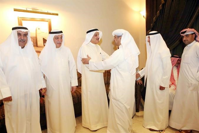 جانب من حفل استقبال العوضي لاهالي الاولى