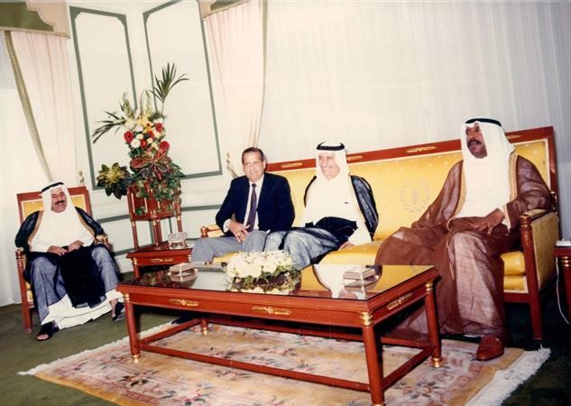 المطوع مع سمو الامير الوالد الشيخ سعد العبد الله رحمه الله﻿