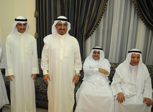علي الغانم وضرار الغانم وفؤاد الغانم والنائب مرزوق الغانم