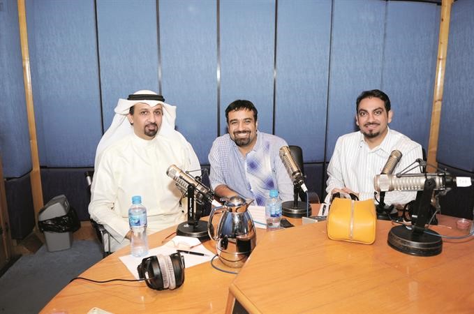 السفير سامي الحمد مع خالد امين واحمد ماتقي في البرنامج﻿