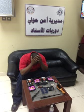 الاميركي في مديرية امن حولي قبل احالته الى المكافحة