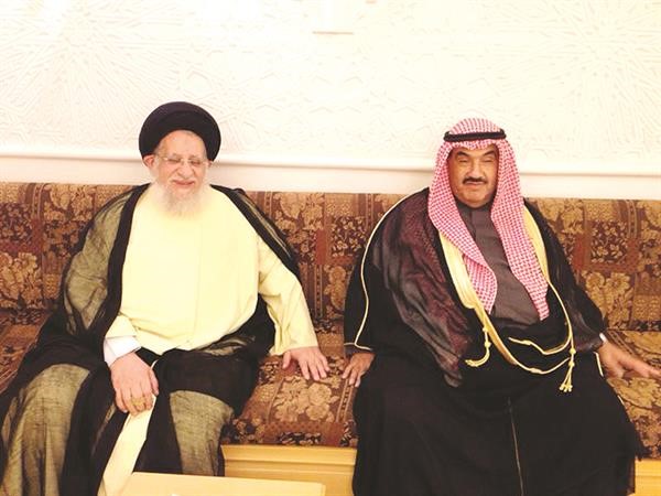 سمو الشيخ ناصر المحمد مع السيد محمد المهري﻿