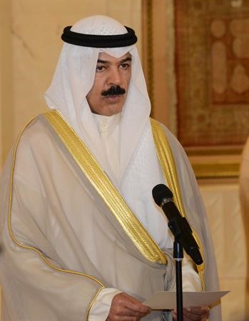 الشيخ محمد الخالد خلال اداء القسم﻿