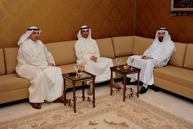 مرزوق الغانم متوسطا دعلي العمير وجمال العمر	 هاني عبدالله﻿