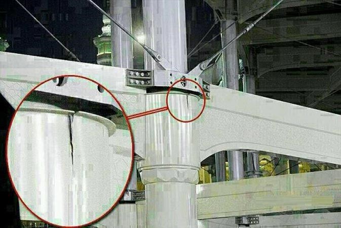 رئاسة الحرمين: المطاف المؤقت آمن وما تم تداوله عن وجود شروخ بأعمدته "مبالغ فيه"