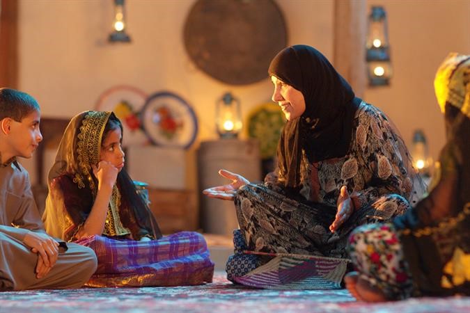 الفنانة مريم الصالح في احد المشاهد﻿