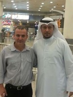 فيصل الشمري مع المدرب البوسني سانجين الجيك سوني﻿
