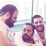 جورج وسوف مع ولديه وديع وحاتم﻿