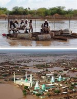 الفيضانات دمرت قرى سودانية بالكامل﻿