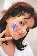 الرسم على الوجوه