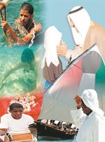 صور ودلالات وطنية معبرة في رحلة الغوص﻿