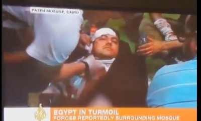 بالفيديو .. الرجل "الميت الحي" في مسجد الفتح