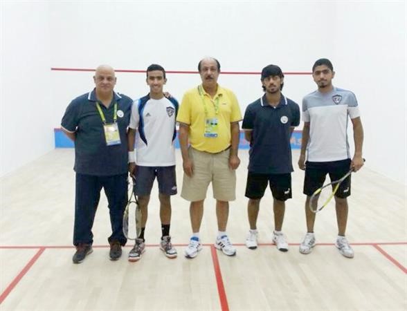 منتخب الاسكواش المشارك في الدورة﻿