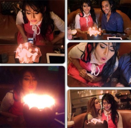 بالصور: شيلاء سبت تحتفل بعيد ميلادها في أجواء عائلية