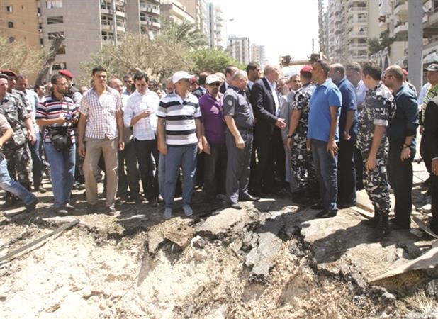 رئيسحكومة تصريف الاعمال نجيب ميقاتي يتفقد موقع تفجيرات طرابلس محمود الطويل
