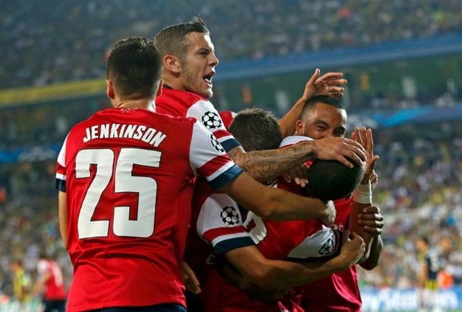 ارسنال على بعد قوسين او ادنى من بلوغ دوري المجموعات رويترز