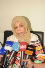  مريم الوتيد متحدثة لوسائل الاعلام