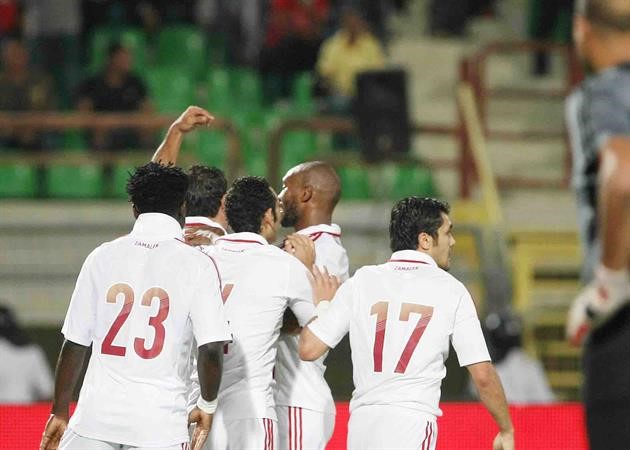 لاعبو الزمالك يركزون على تجاوز اورلاندو بايرتس