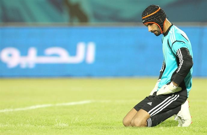 مصعب الكندري مستاء بعد تلقيه 3 اهداف