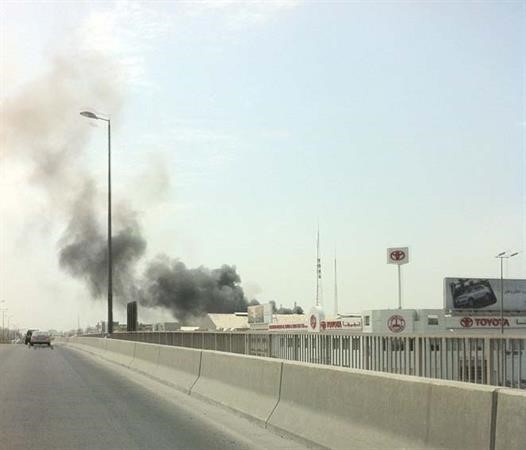 السحب الدخانية بدت من مسافة بعيدة