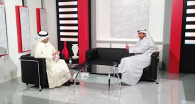 الشيخ محمد العبدالله ضيف احدى حلقات برنامج الاعلامي﻿