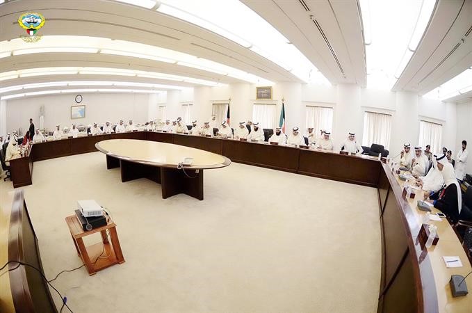 جانب من اجتماع الحكومة مع مجلس الامة لمناقشة استعدادات الوزراء في حالة الطوارئ 