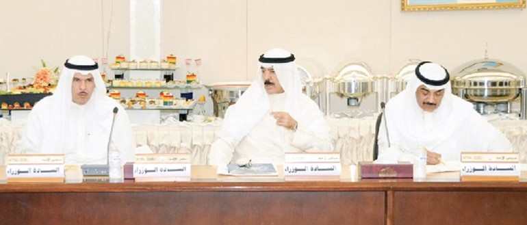 الشيخ صباح الخالد والشيخ محمد الخالد والشيخ سلمان الحمود