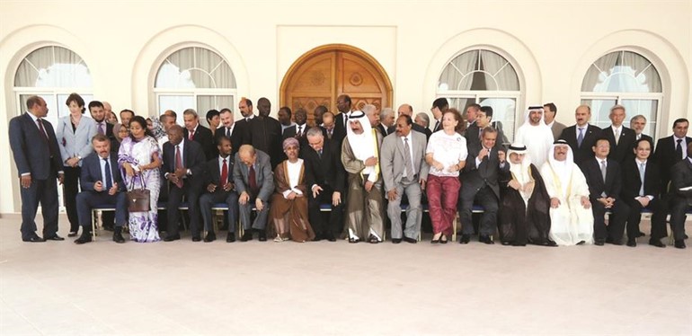 جانب من حفل عميد السلك الديبلوماسي في قطر سفير اريتريا علي ابراهيم لوداع الهيفي﻿
