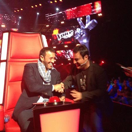 أول صورة لعاصي الحلاني وكاظم الساهر في "The Voice"