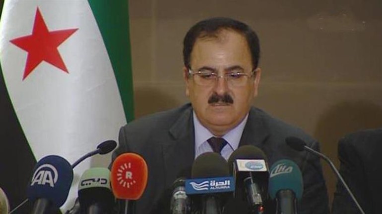 اللواء سليم ادريس خلال مؤتمره الصحافي في تركيا امس 