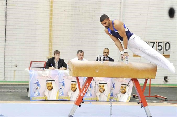 اللاعب احمد القطان يقدم فقرته ﻿