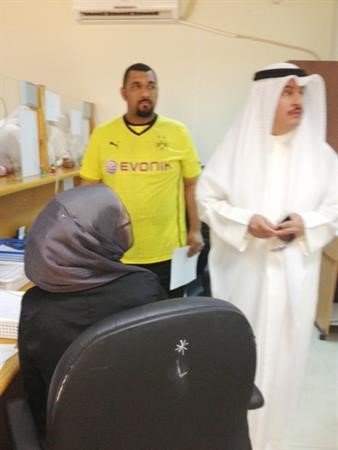 المطيري يطلع على احوال المراجعين﻿