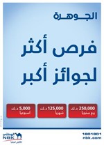 «الوطني» يعلن الفائزين الثلاثة في سحب الجوهرة لسبتمبر