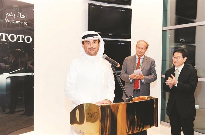 عمر قتيبة الغانم الرئيس التنفيذي لمجموعة صناعات الغانم يلقي كلمته ﻿