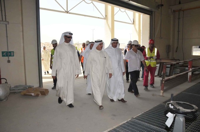 الابراهيم يتفقد احدى المحطات 