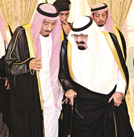 خادم الحرمين الشريفين الملك عبد الله بن عبد العزيز ال سعود وصاحب السمو الملكي الامير سلمان بن عبد العزيز		واس﻿
