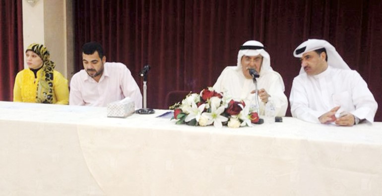  اللواء الفهد والفودري اثناء الجمعية العمومية﻿