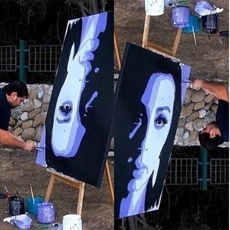صورة: ميريام فارس رأساً على عقب