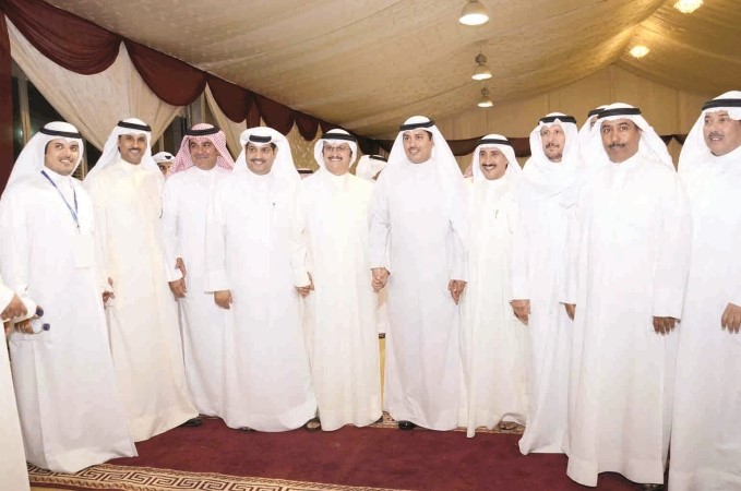 شايع الشايع وفرز المطيري وعدد من الحضور مع المرشح البغيلي