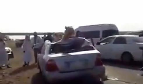 بالفيديو.. جمل يستقر داخل سيارة إثر حادث مروري في السعودية