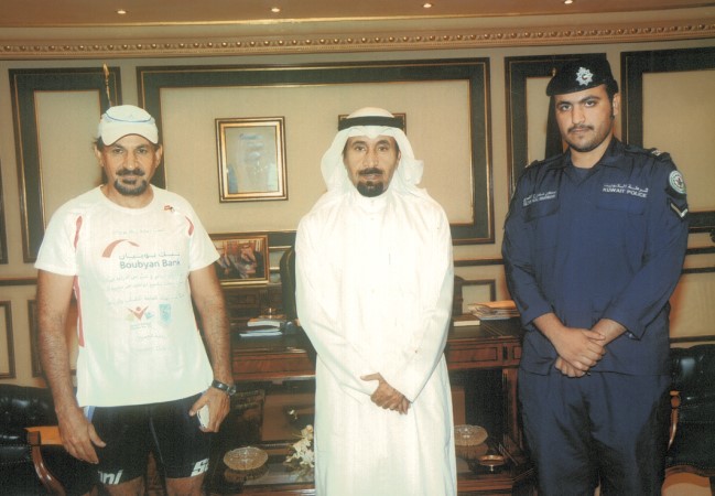 الشيخ علي الجابر مستقبلا علي العيدان﻿