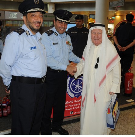 العميد التركيت والمقدم الامير شاركا في حملة الاطفاء﻿