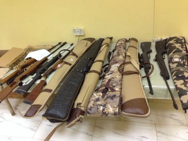 الاسلحة المضبوطة﻿