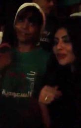 بالفيديو.. شاهد مريم حسين ومحمد الشهري اثناء الاحتفال باليوم الوطني السعودي بجدة